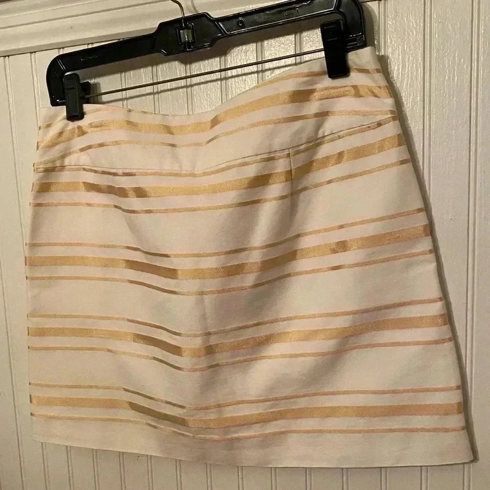 J. Crew striped mini skirt